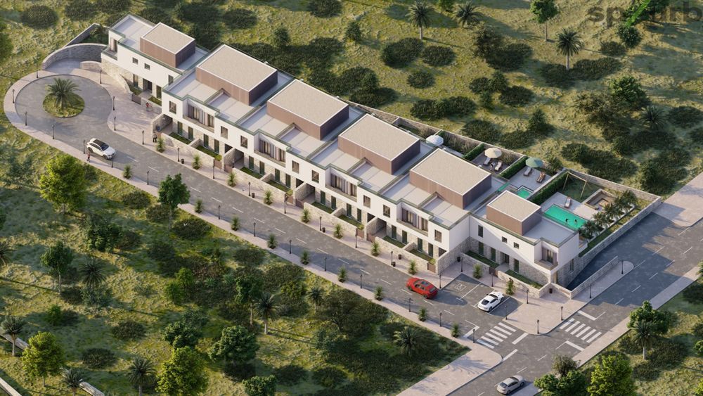 Terreno com projecto aprovado para 10 moradias em Ferreiras