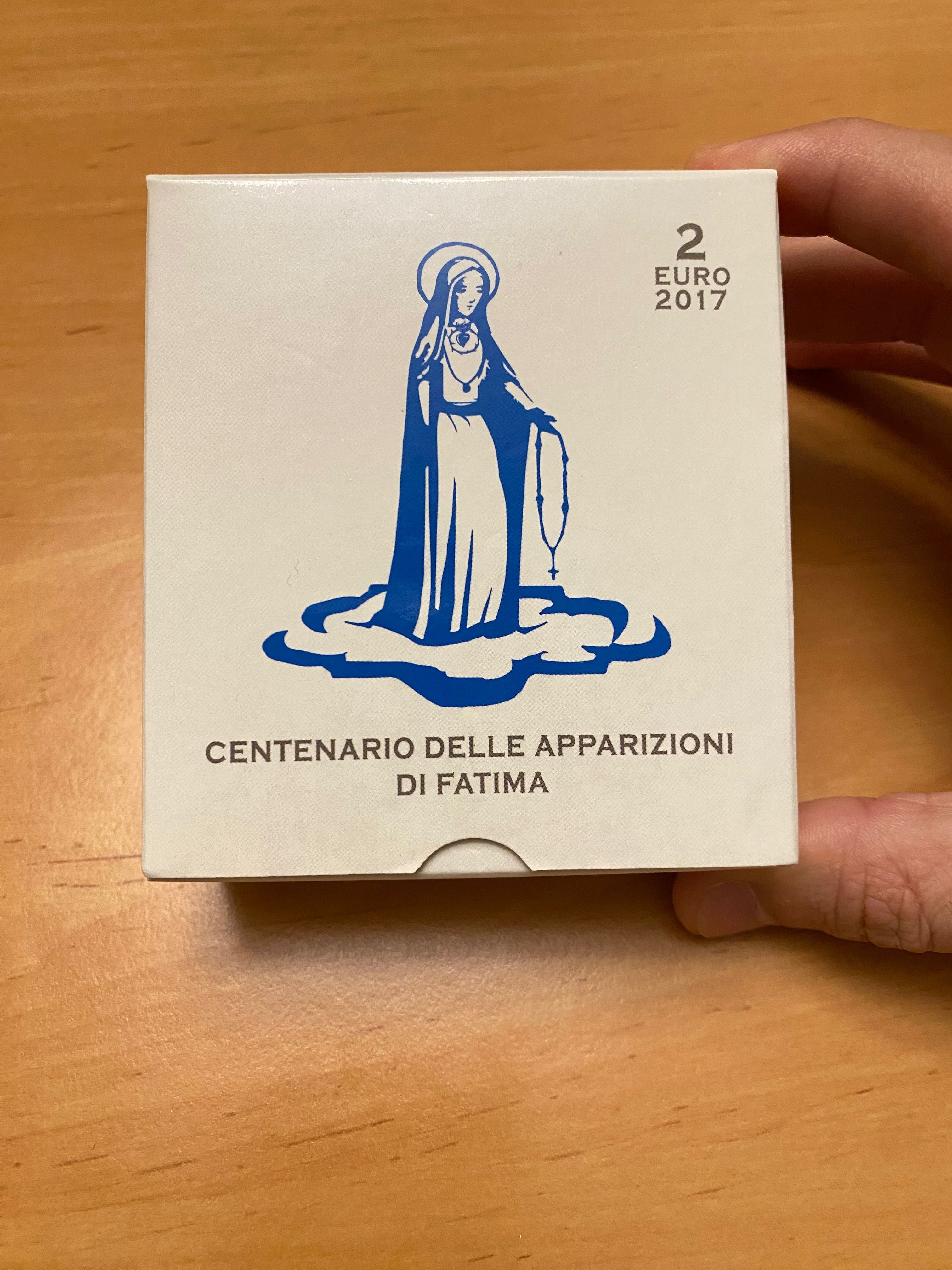 Moeda 2€ comemorativa Vaticano 2017 - Fátima
