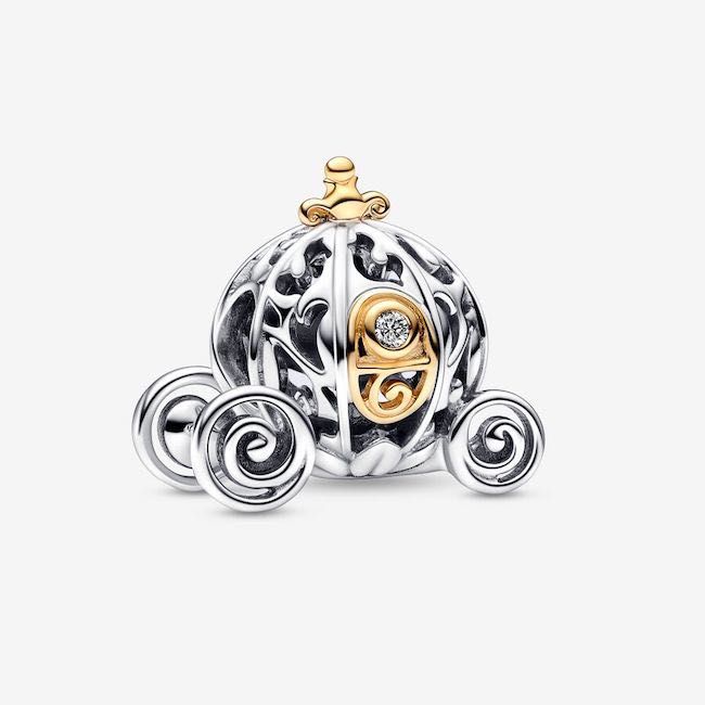 Conta Disney 100 Aniversário Cinderella Pandora em Prata de Lei 925