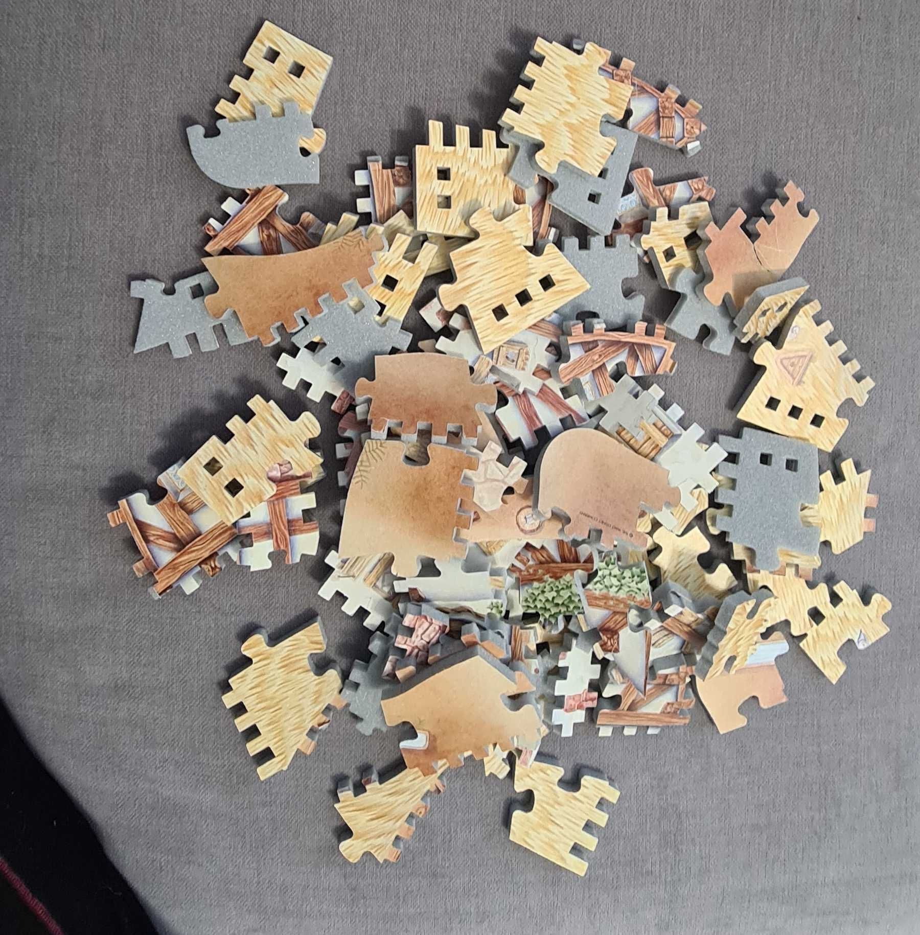Puzzle 3D MB Disney Królewna Śnieżka i 7 krasnoludków Chatka