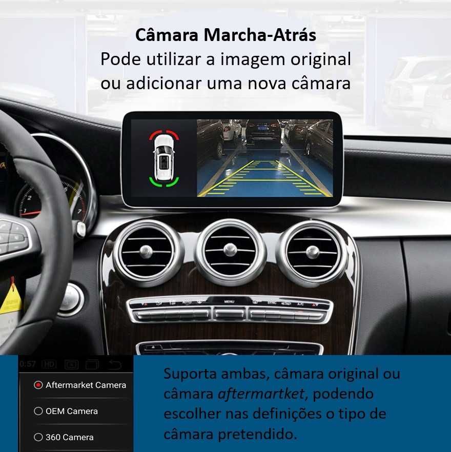 Auto Rádio Android Mercedes C / A / CLA / GLC / GLA