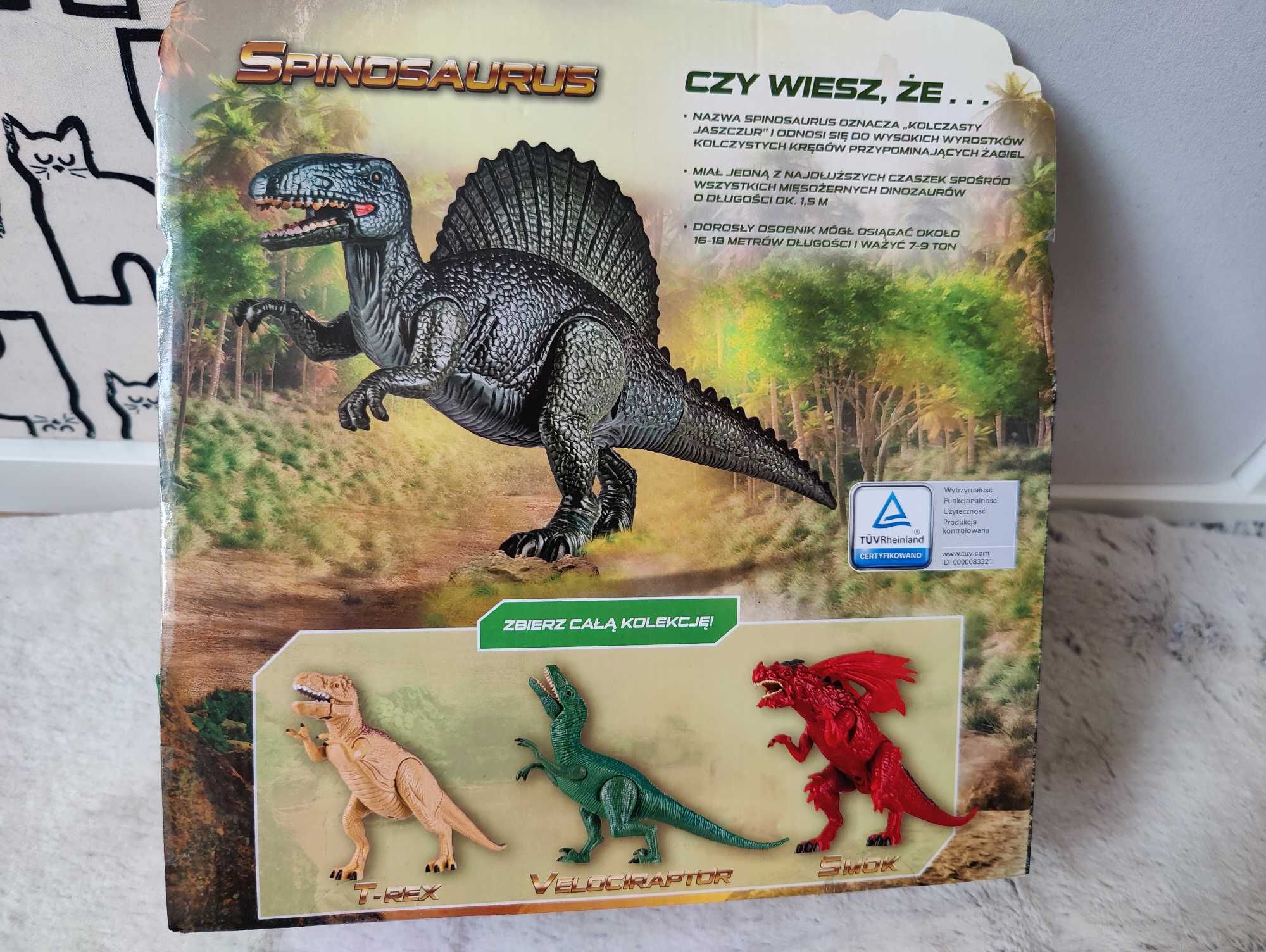 Dinozaur Spinosaurus 15cm światło i dźwięk zabawka