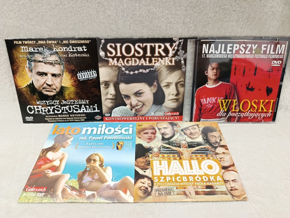 Zestaw plyt DVD z filmami