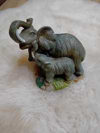 Ozdoba figurka słonie matka i dziecko