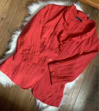 Piękny czerwona bluzka lniana Blanca M L