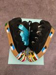 Lanvin Curb Sneakers Black Blue Paint Premium