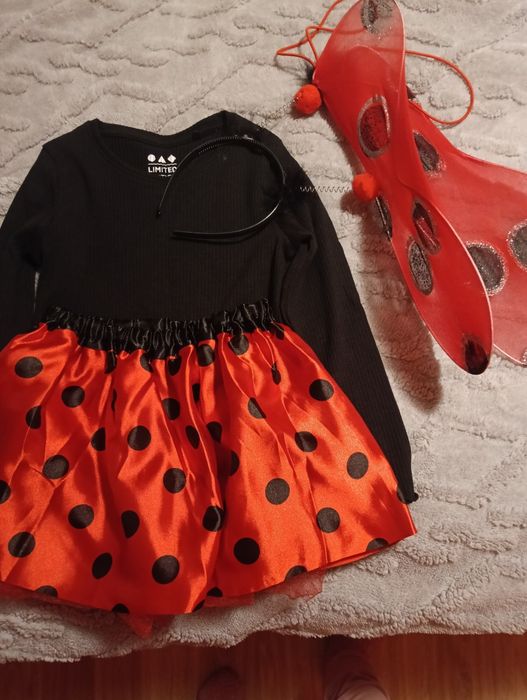 Strój na bal biedronka 110/116