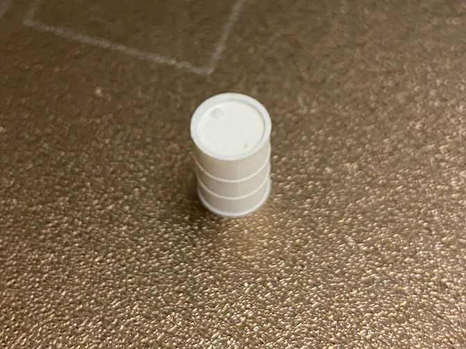 Tambor/Barrica em Escala 1/72 sem Junta