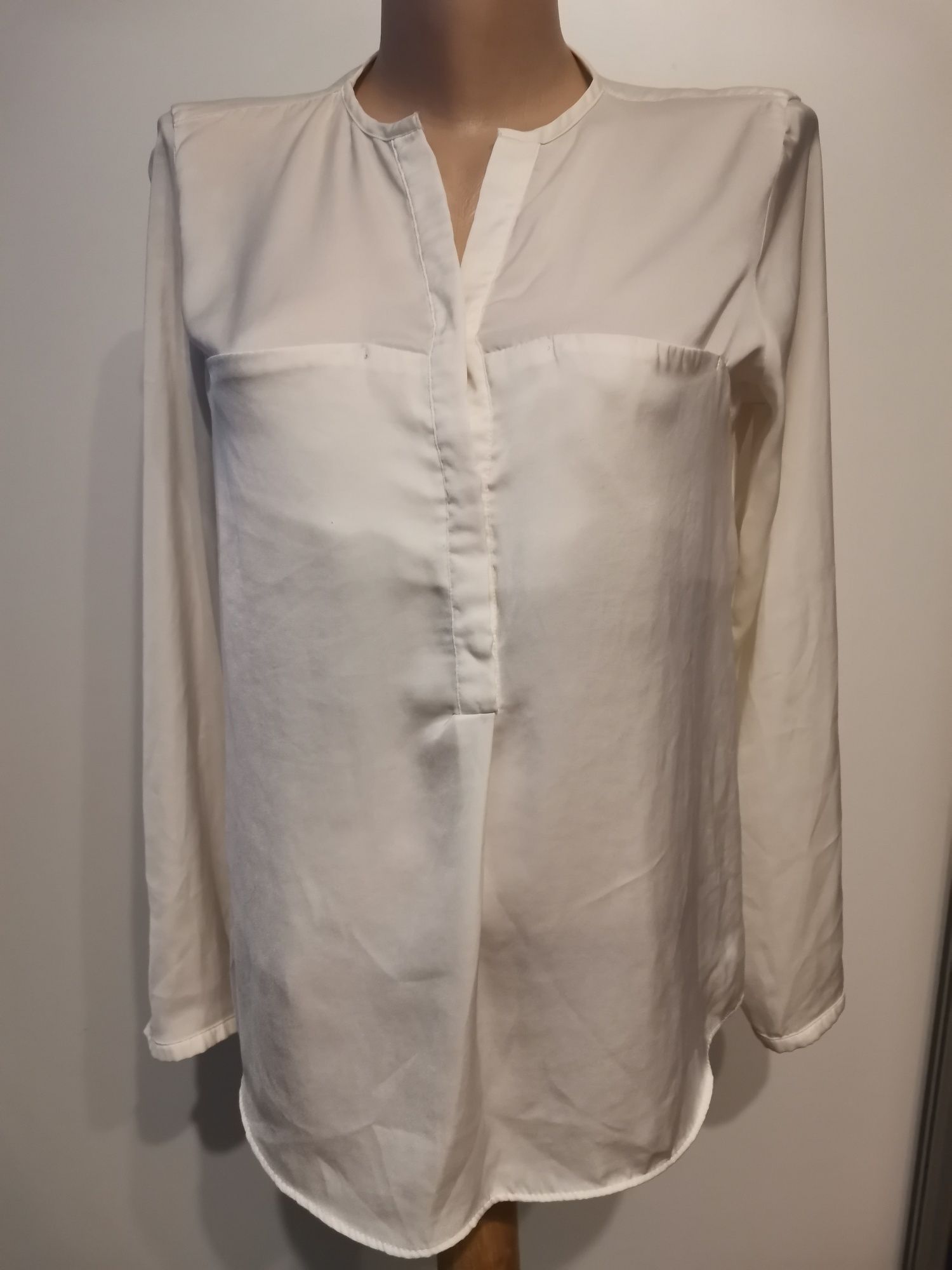 #Zara bluzka damska, koszula rozm 36, biała, klasyczna, praca, biuro