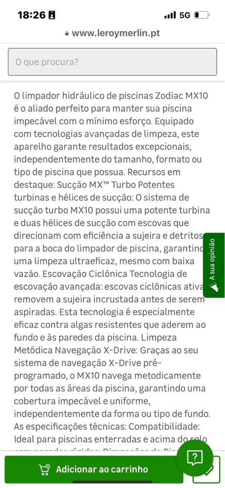 Robot de piscina novo