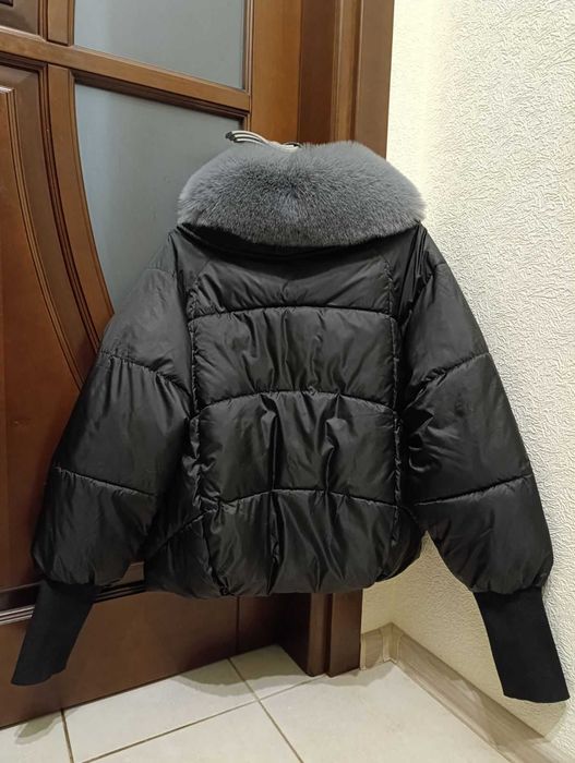 Куртка жіноча дута з відстібним воротніком р. L