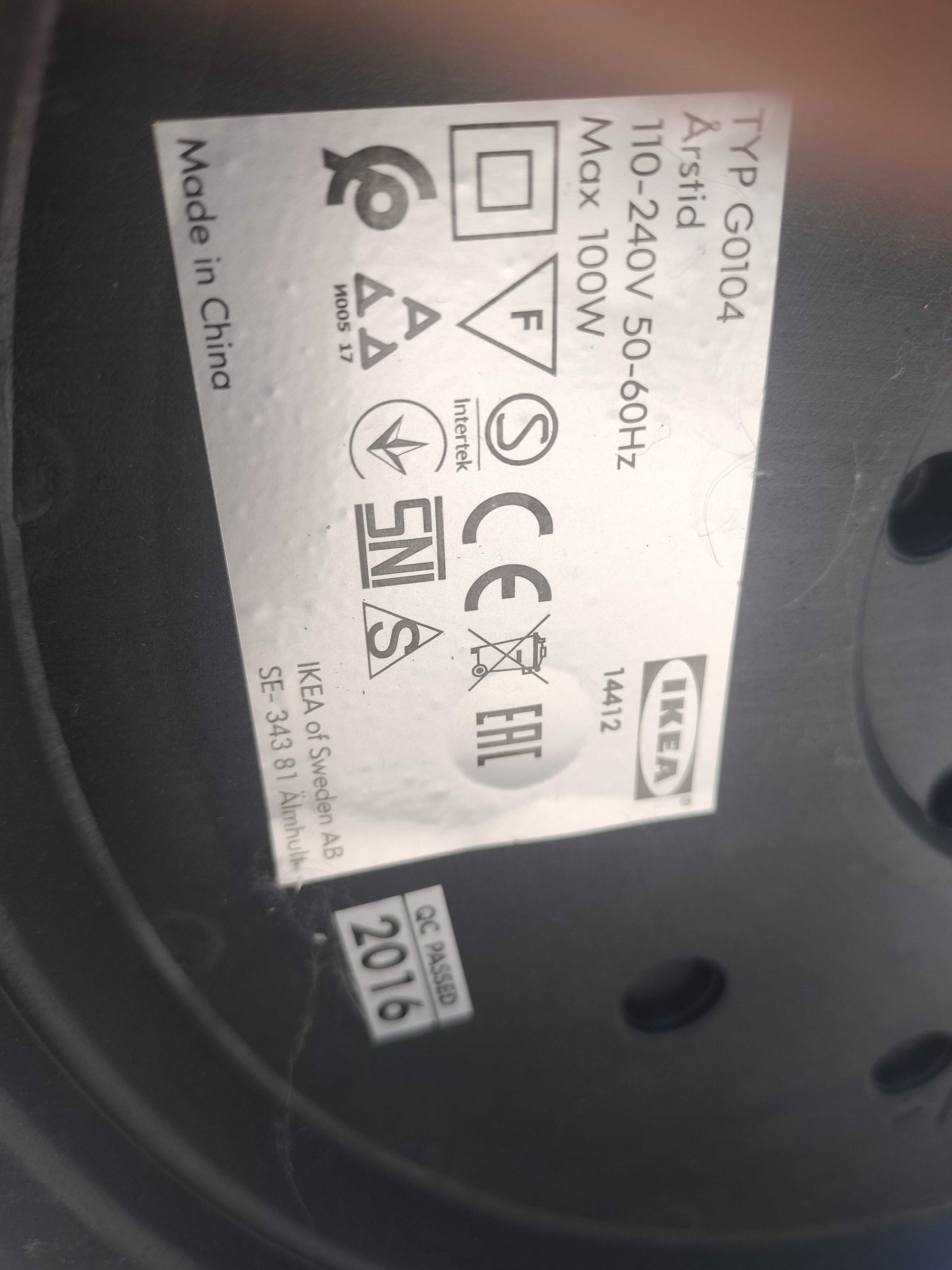 Ikea Alhumt lampa stojąca + stołowa komplet