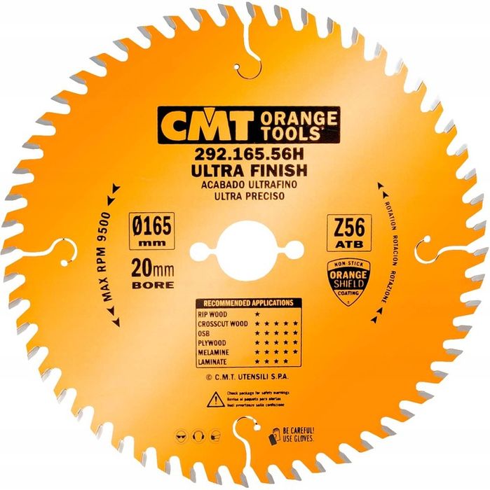 Cmt Piła Tarczowa Do Drewna Laminatu 165x20mm 56z