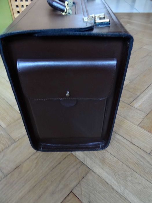 Skórzana torba lekarska Gal-Skór PRL lata 80.