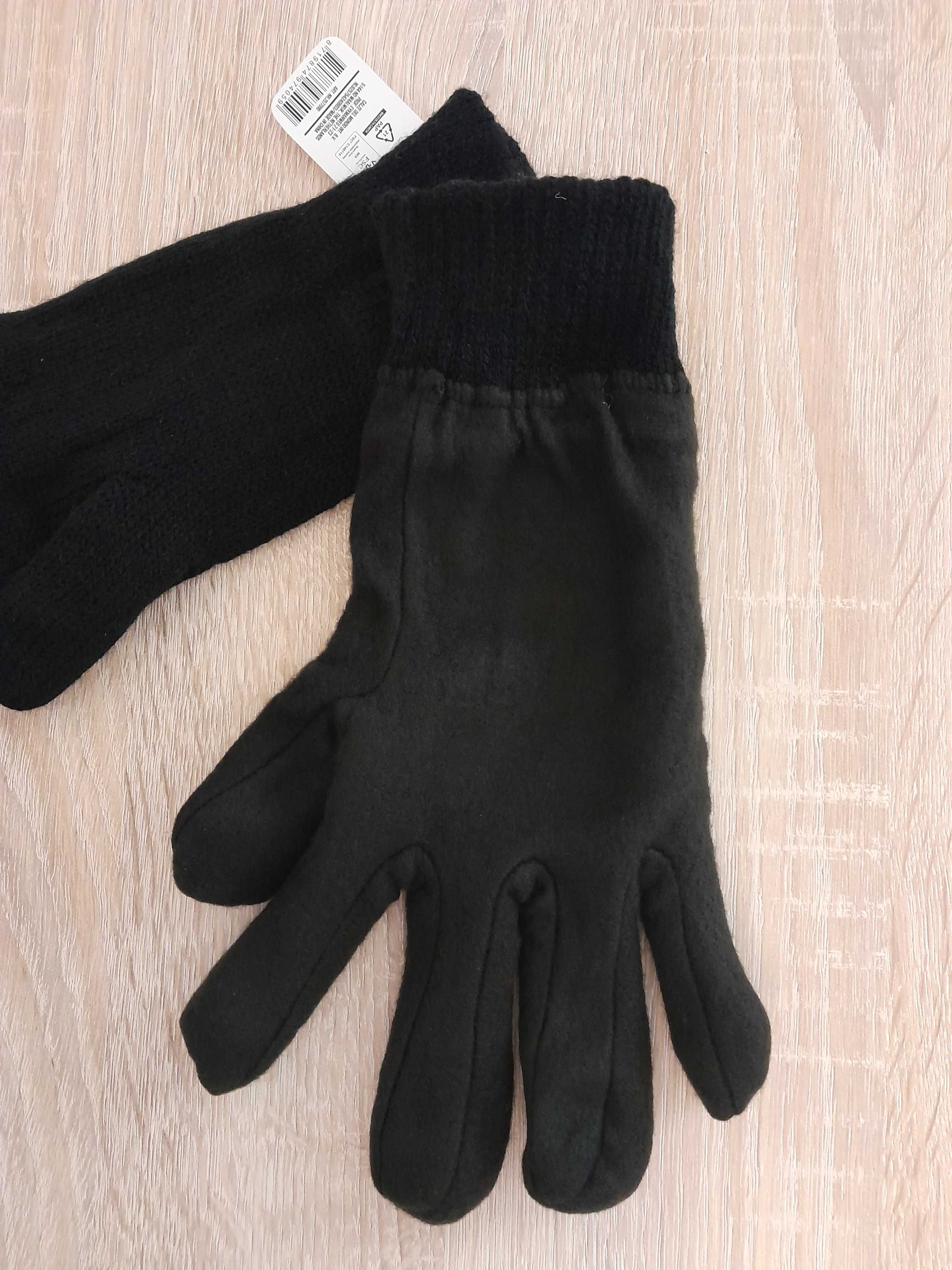 Nowe rękawiczki z dzianiny Thermolate _Kolor czarny, ciepłe, L / XL