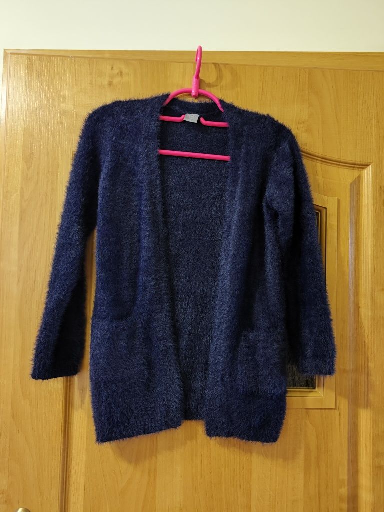 Bluza rozpinana granatowa r.134 8-9lat dla dziewczynki Nowa