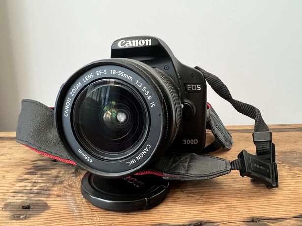 Canon EOS 500D + 18-55 Pełny zestaw zakupowy, MALY PRZEBIEG, stan idea