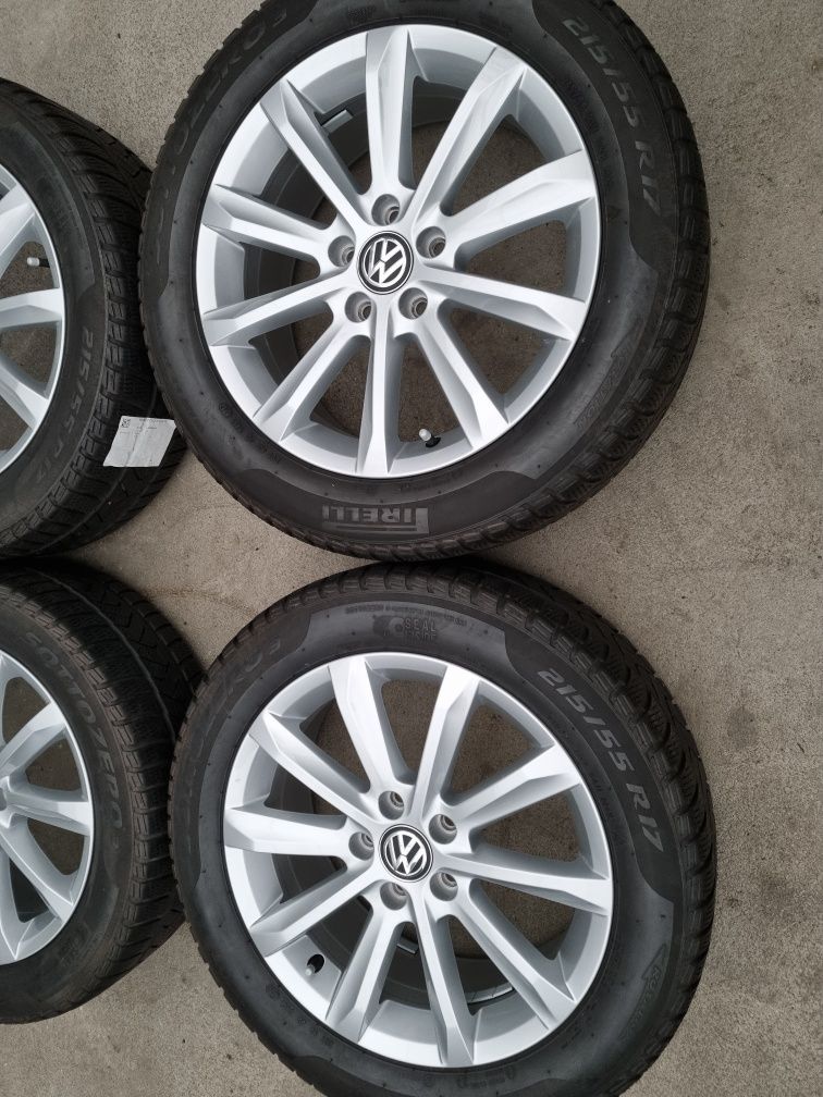 Koła Zimowe Alu 17" VW Passat B8 T-Roc Touran II 5x112 Oryginalne