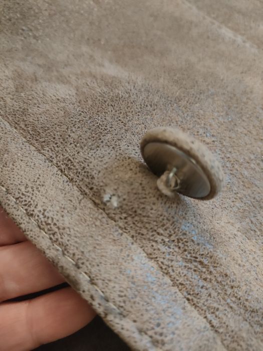 Kożuch damski z kapturem, rozmiar L