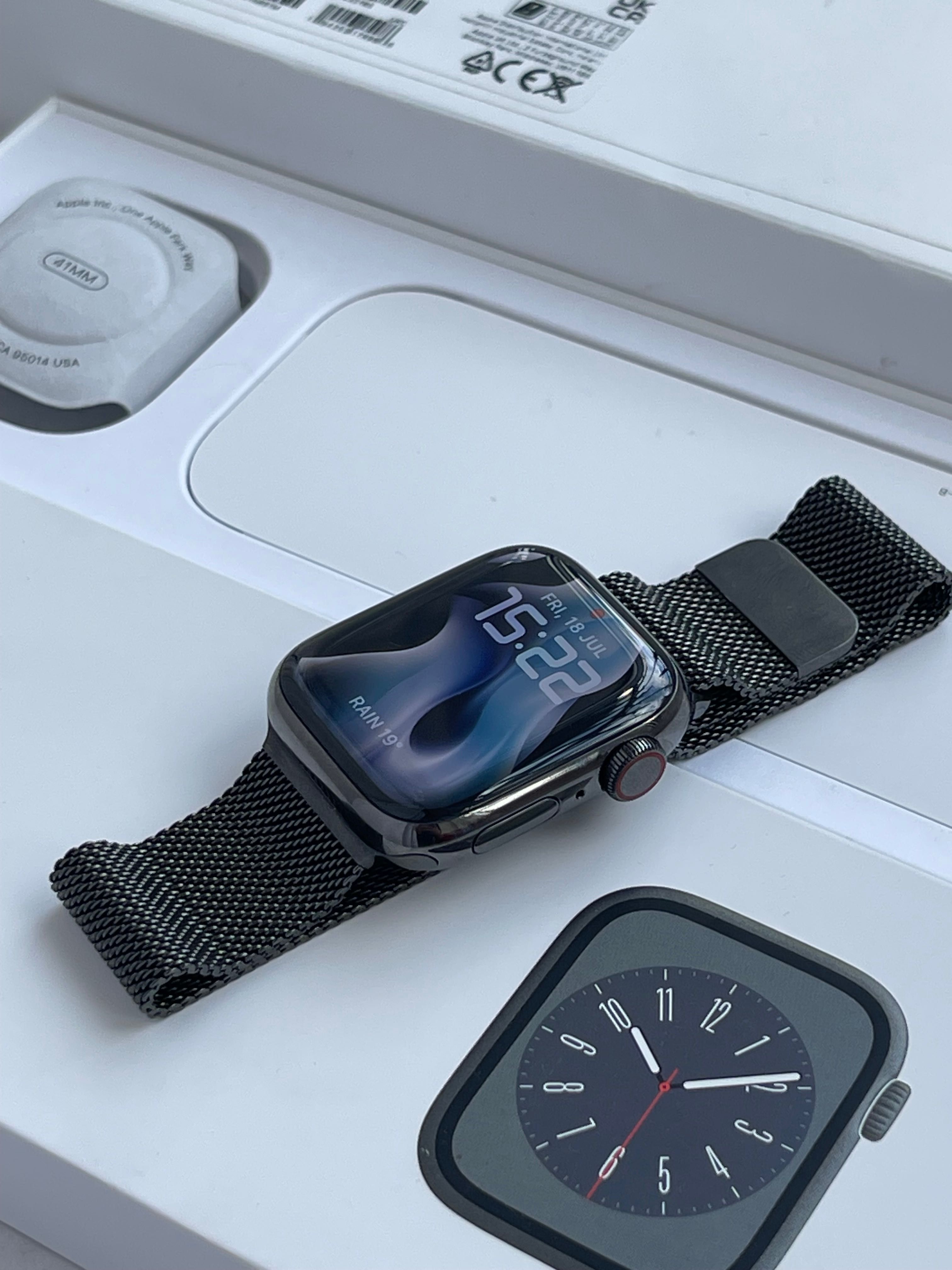 Apple Watch Series 8 41mm Stainless Steel |Стальная версия  | АКБ 100%
