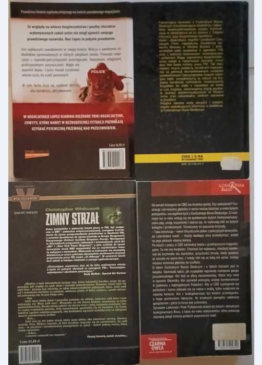 Negocjator, FBI, Zimny Strzał,Biuro Tajnych Spraw kulisy CBŚ 4 książki