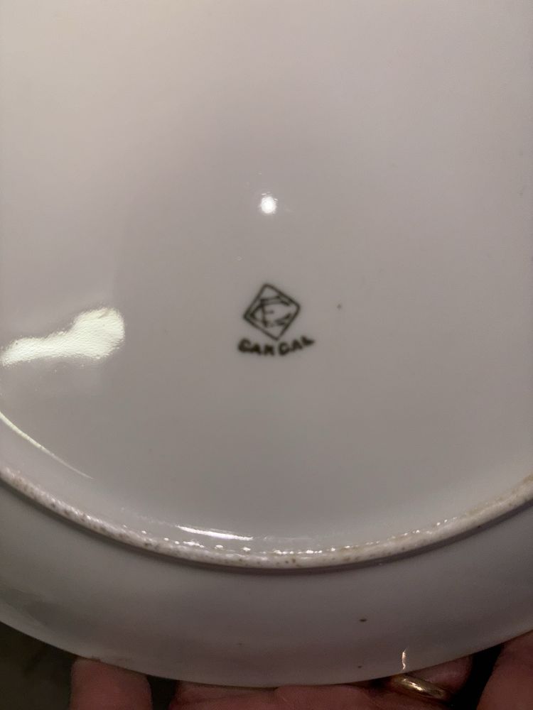 Prato de bolo porcelana candal