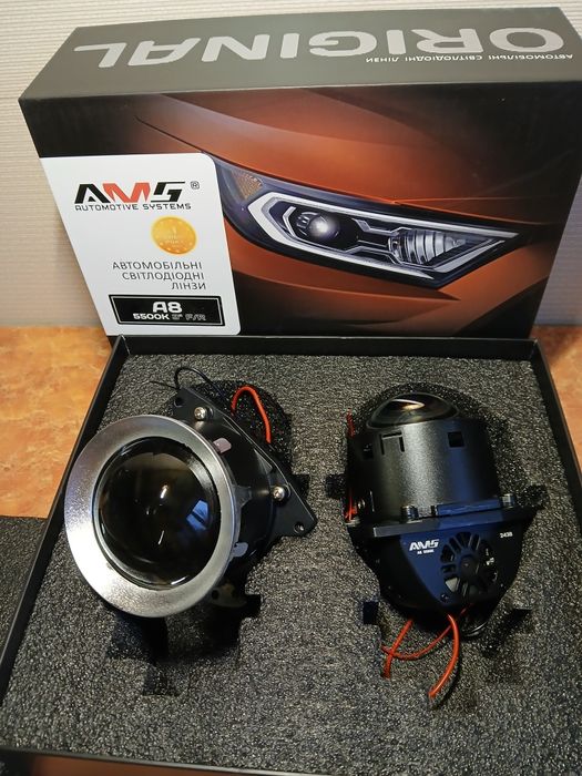 Лінзи в фари на авто. Світлодіодні линзи  BI-LED модулі