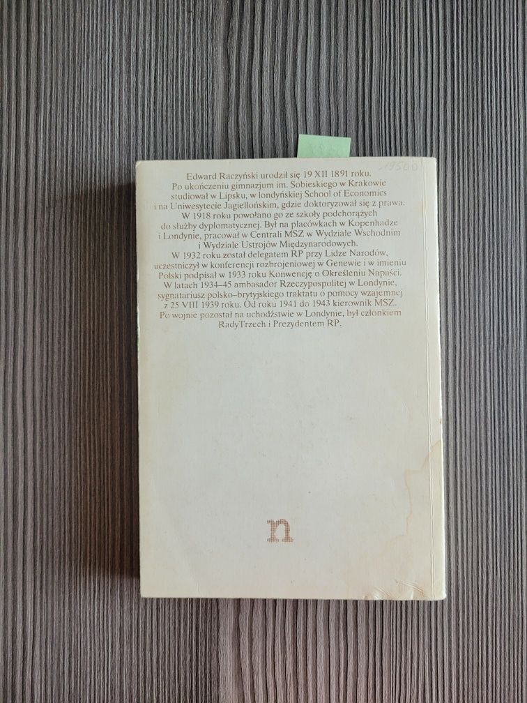 5399. "W sojuszniczym Londynie" Edward Raczyński