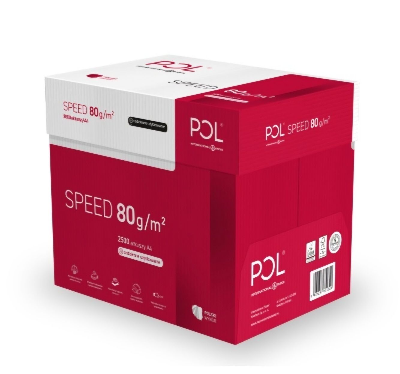 Papier xero Polspeed A4, 5 ryz karton