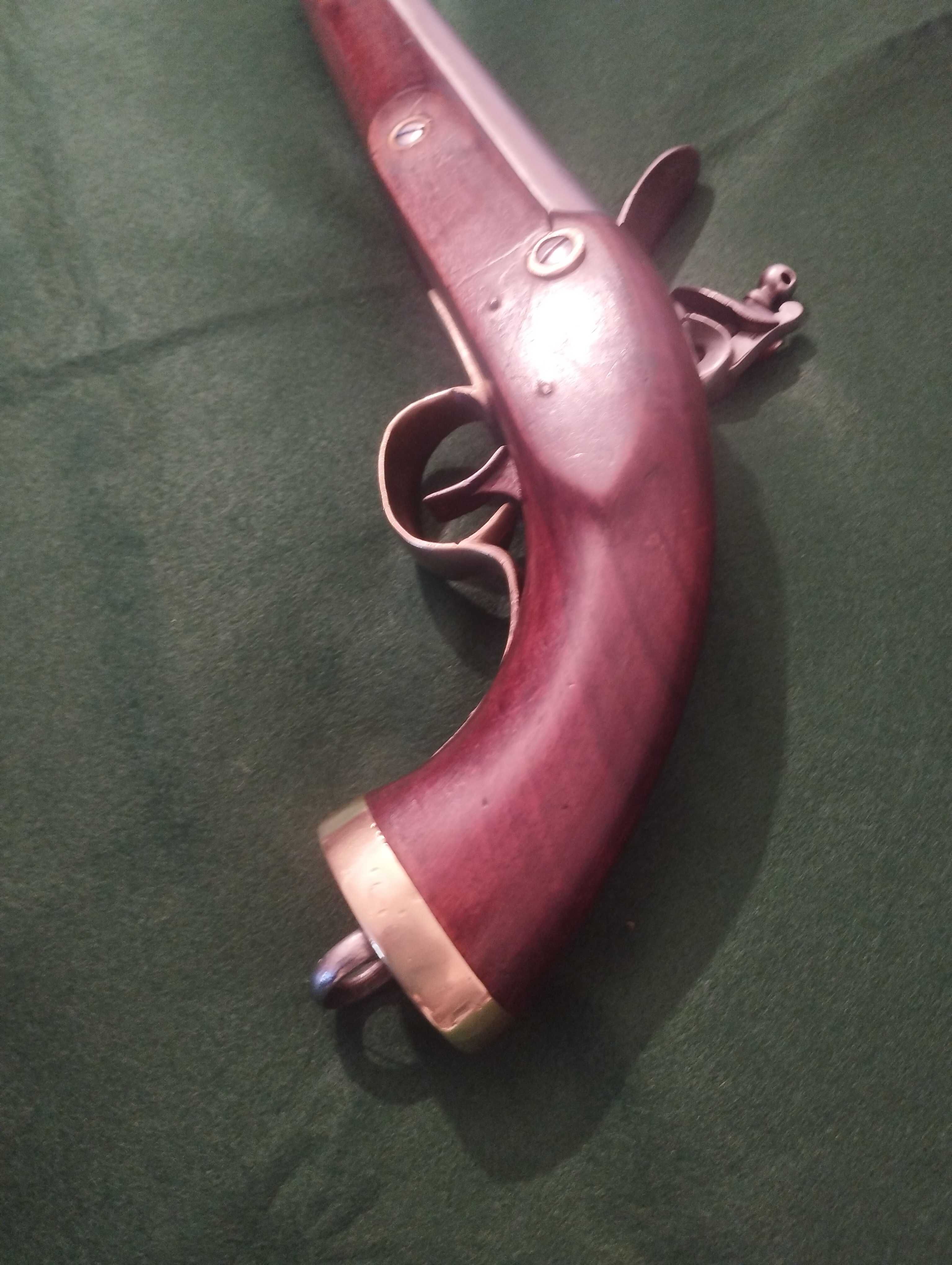Pistola naval holandesa-belga circa 1800