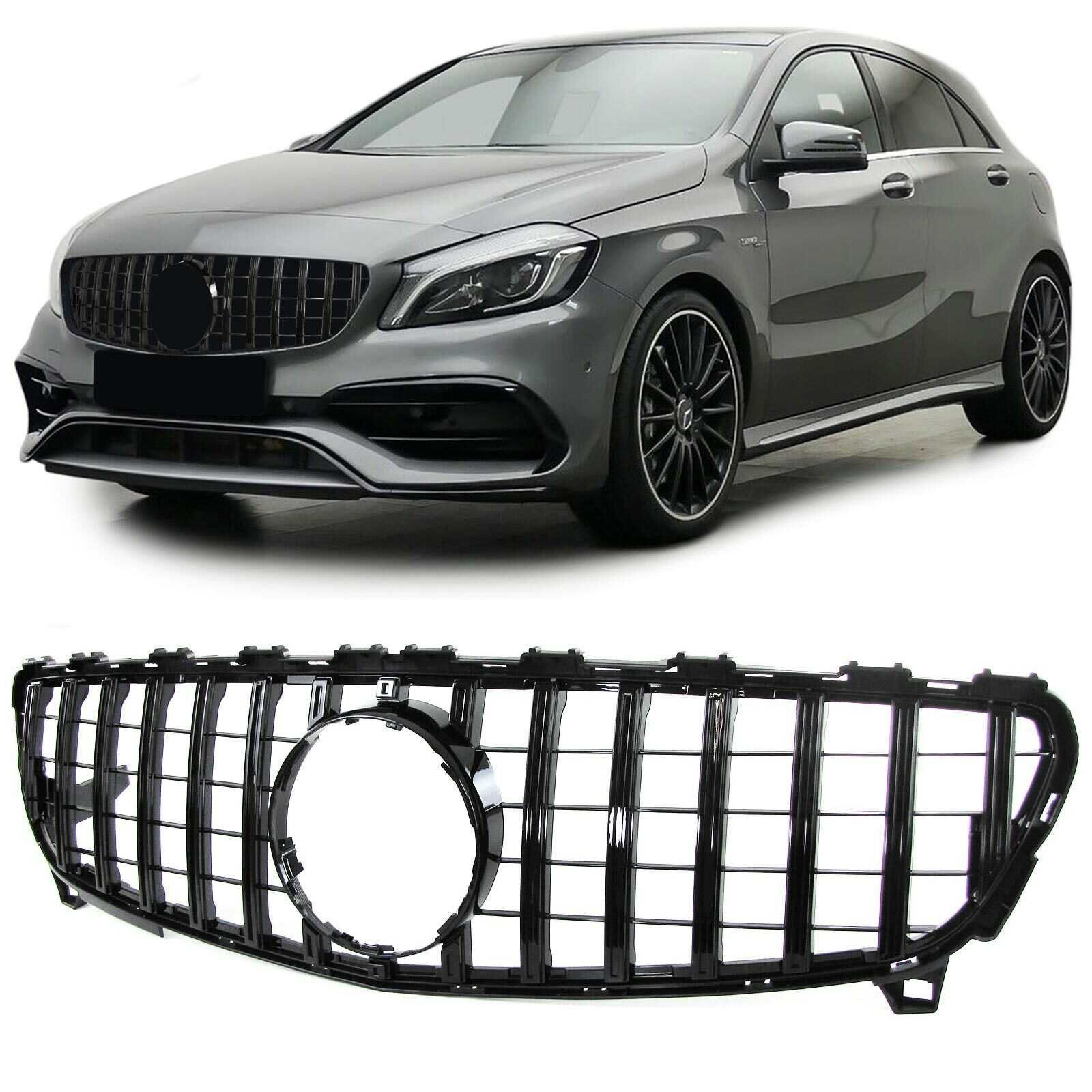 Grelha Panamericana Mercedes Classe A W176 de 2015  Preto Brilhante