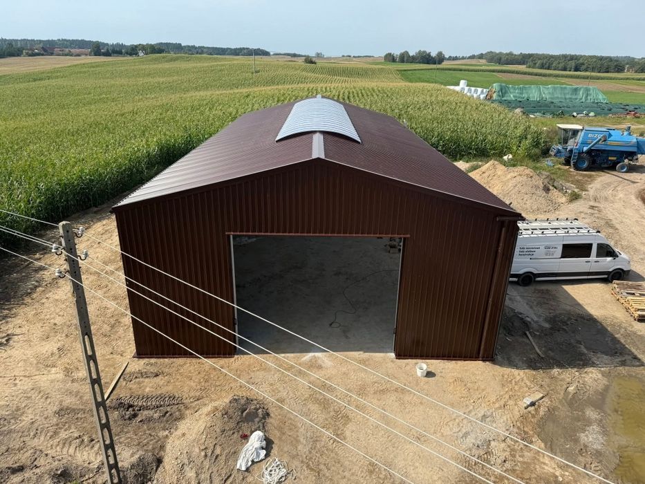 Hala stalowa 12x25x5 magazyn wiata stalowa konstrukcja stalowa hali