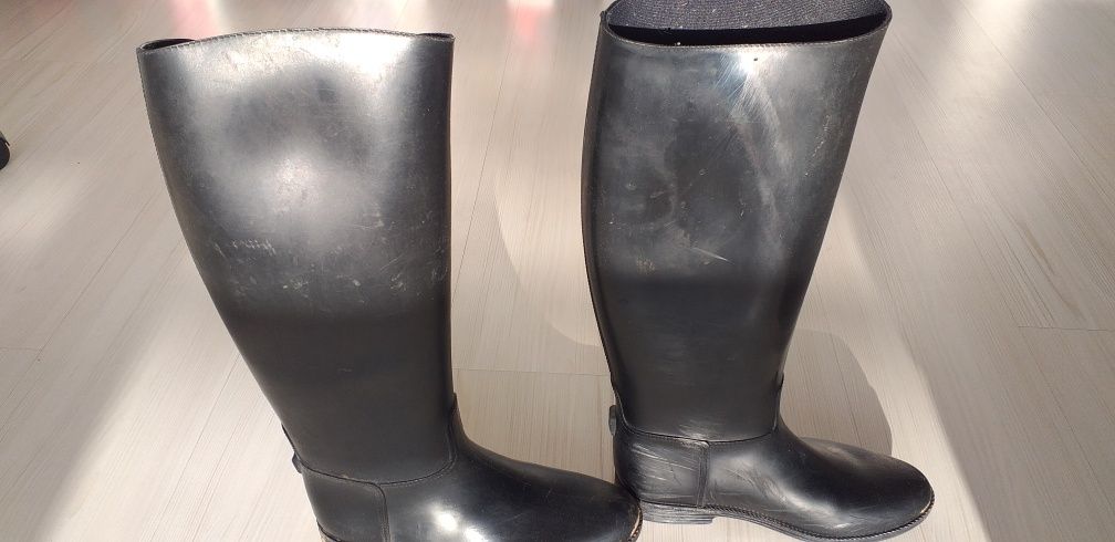 buty do jazdy konnej oficerki jeździeckie rozmiar 38 Fouganza kalosze
