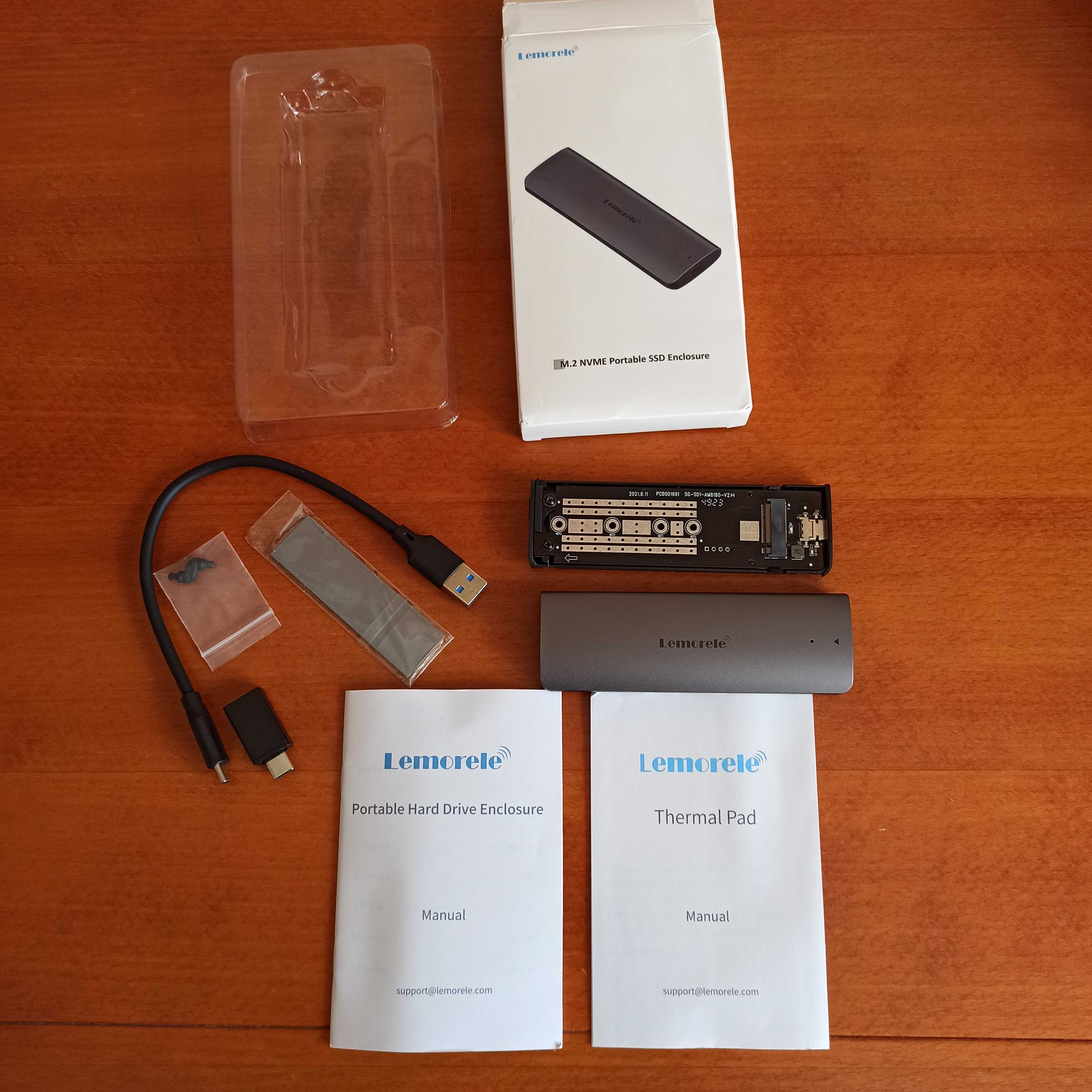 Зовнішня кишеня Lemorele SD1L корпус для SSD m.2 M/M&B-key NVME