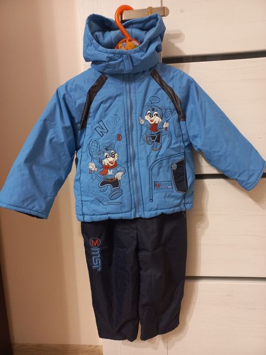 Kombinezon zimowy dwuczęściowy dla chłopca 92