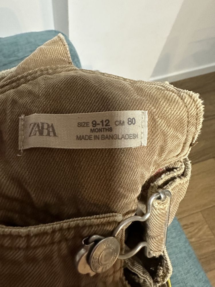 Джинсовий комбінезон Zara 80 розмір унісекс