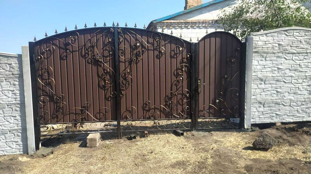Ворота, въездные,  откатные и распашные