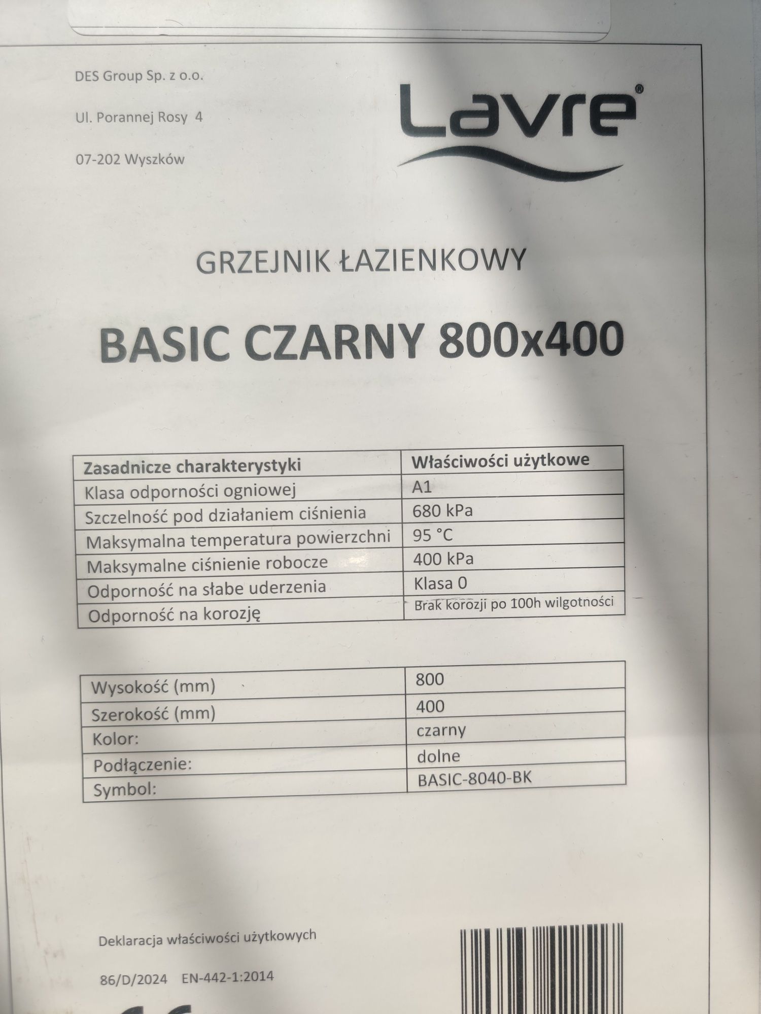 Grzejnik łazienkowy