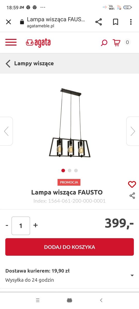 Lampa ZUMA Line + żarówki