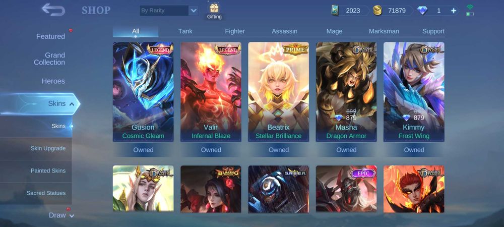 Аккаунт Mobile Legends