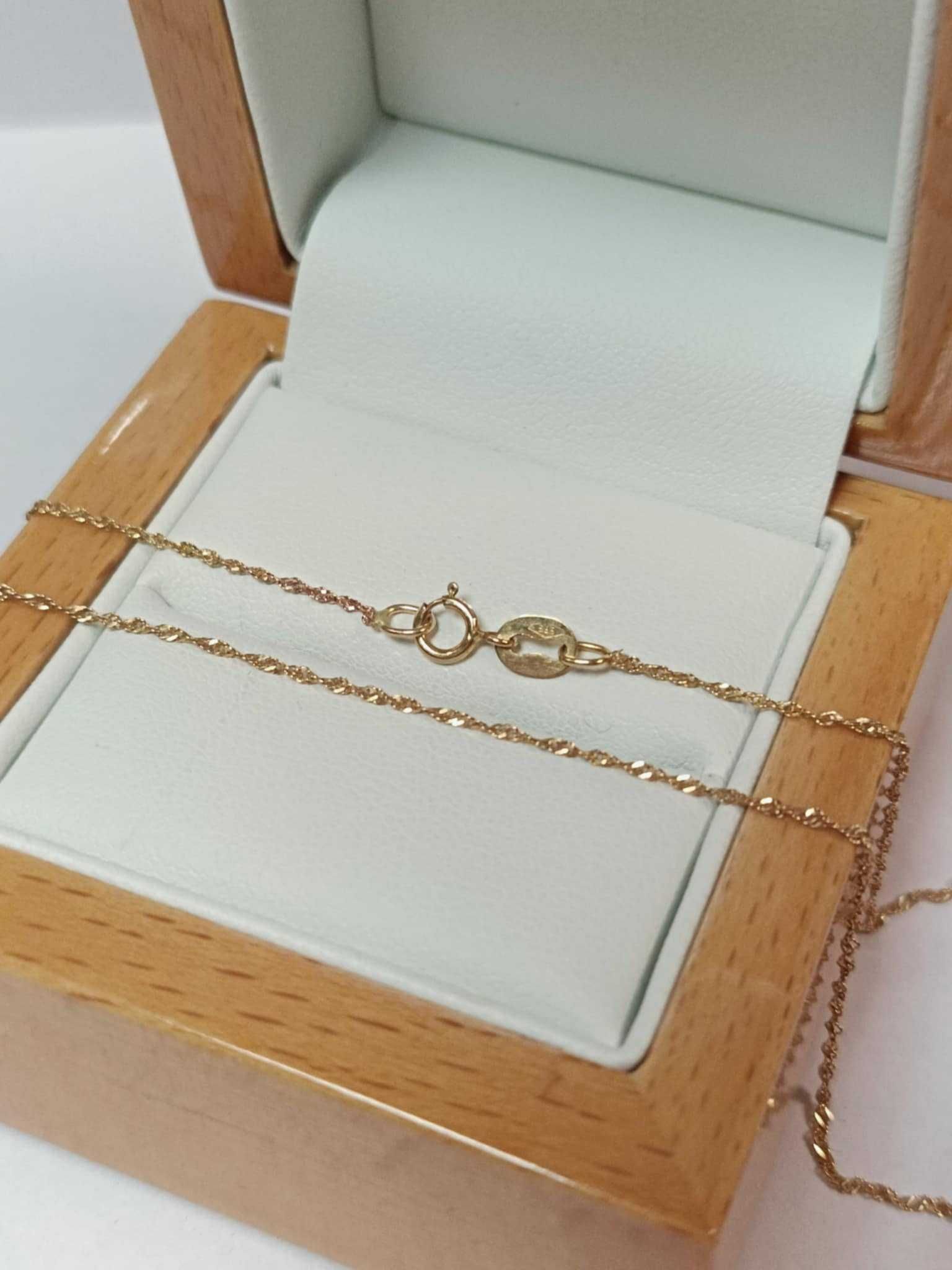 Złoty łańcuszek PR 585 Singapur 47cm /SZ
