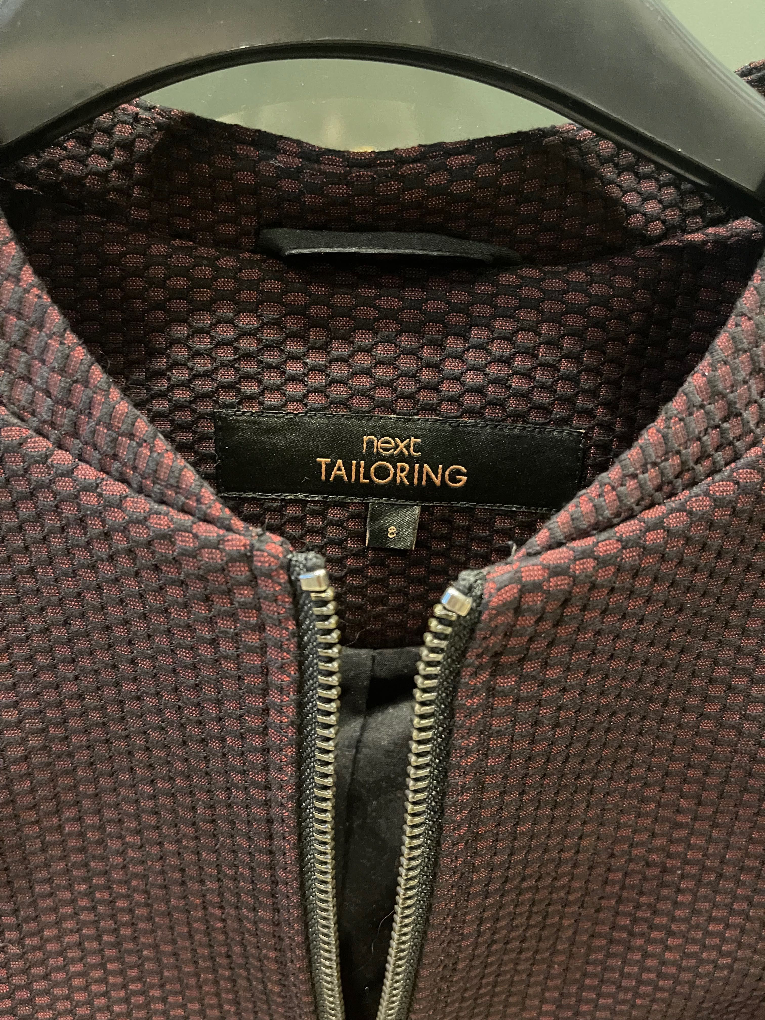 Next Tailoring Брючный костюм темно бордовый р S