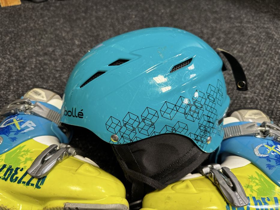 Zestaw Narty Junior TecnoPro 90cm + Buty Dalbello 20cm + Kask Bolle