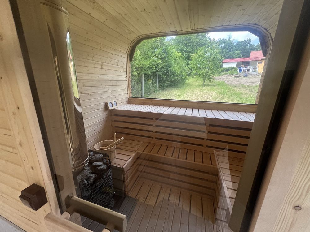 Domek "Przy Lesie SPA". 100 metrów od jeziora SAUNA BANIA JACUZZI