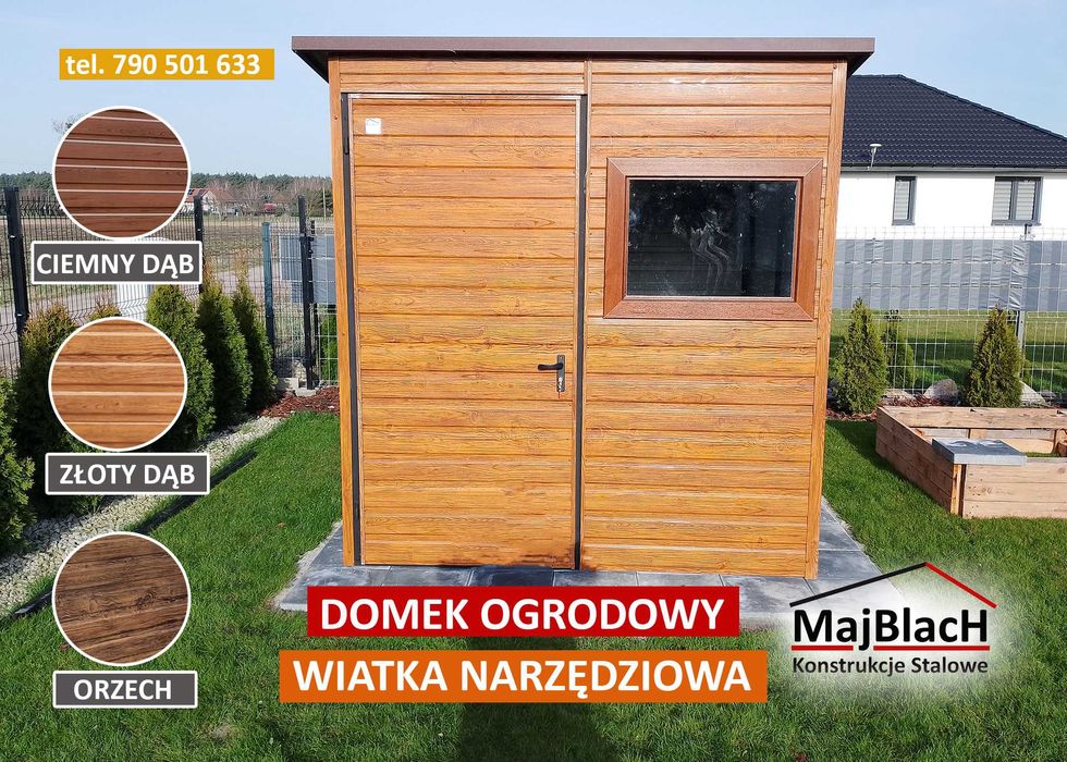 Garaż Blaszany - Schowek na Narzędzia - Wiatka Ogrodowa - Maj-Blach