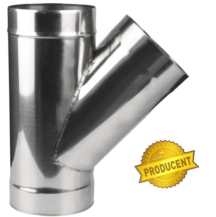 OKAZJA!!! WKŁAD Kominowy TRÓJNIK 45 ST FI 180 Żaroodporny PRODUCENT