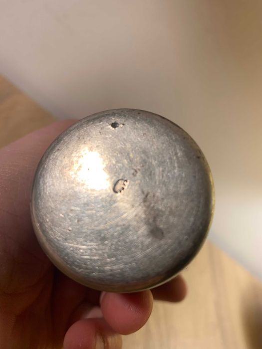 zestaw 2 cynowych podróżnych wojskowych kubków, Szwajcaria Bern XIX w