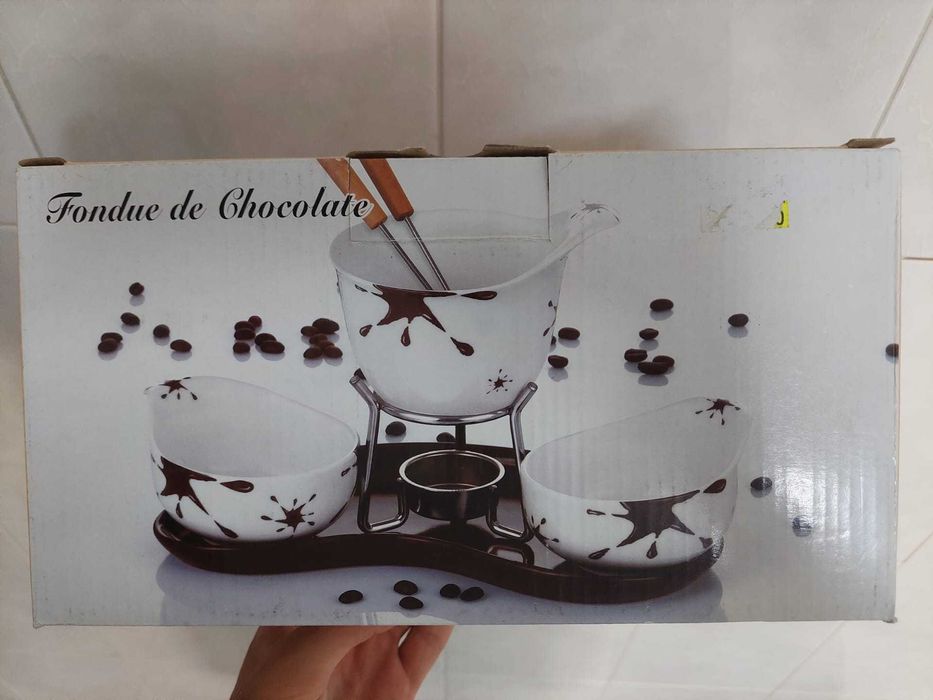 Conjunto para fondue de chocolate