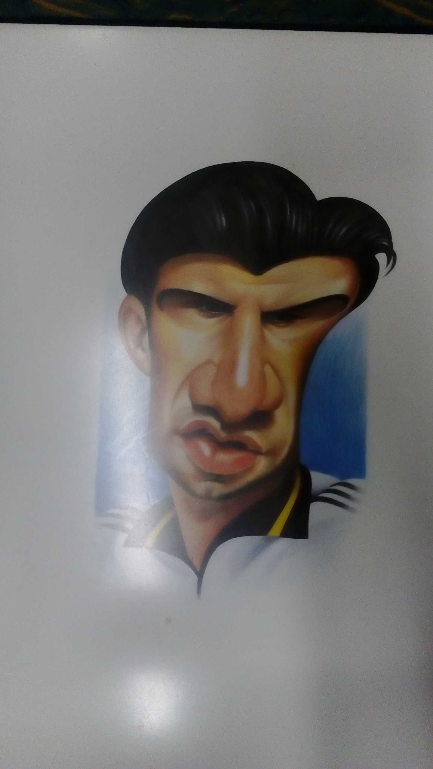 Caricatura Luís Figo