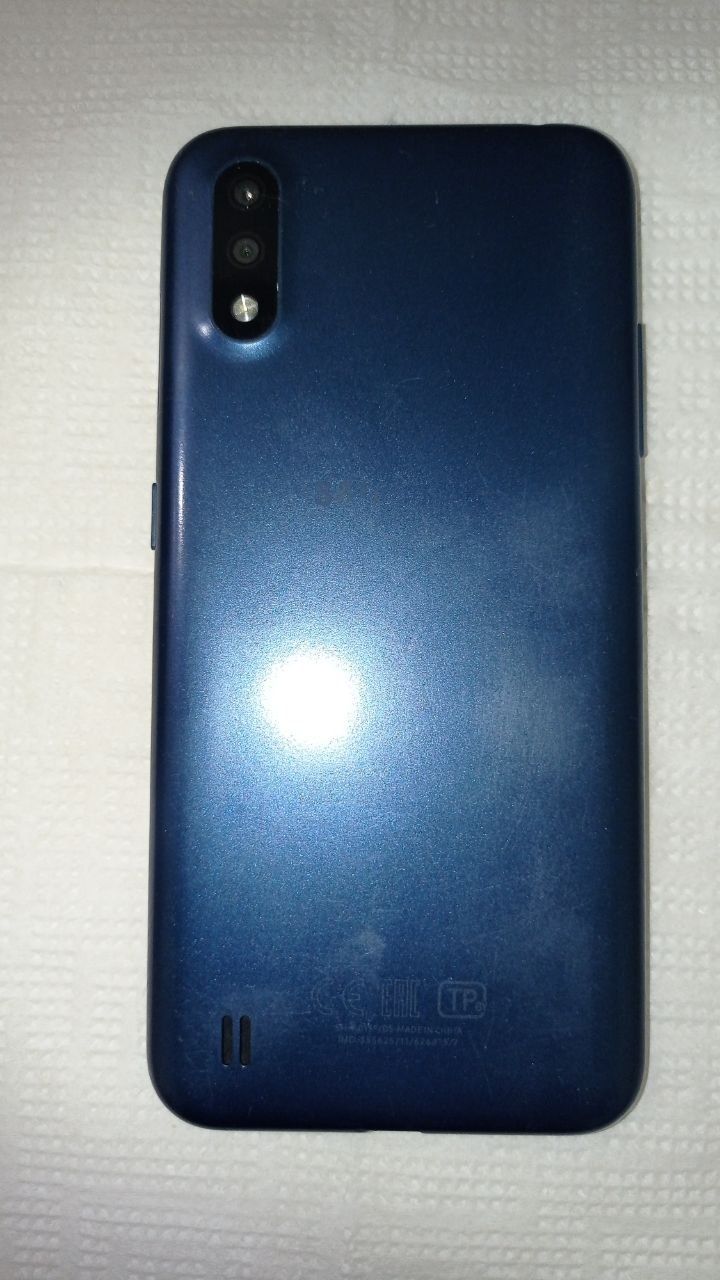 Samsung a01 синий